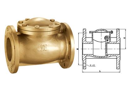 黃銅法蘭止回閥